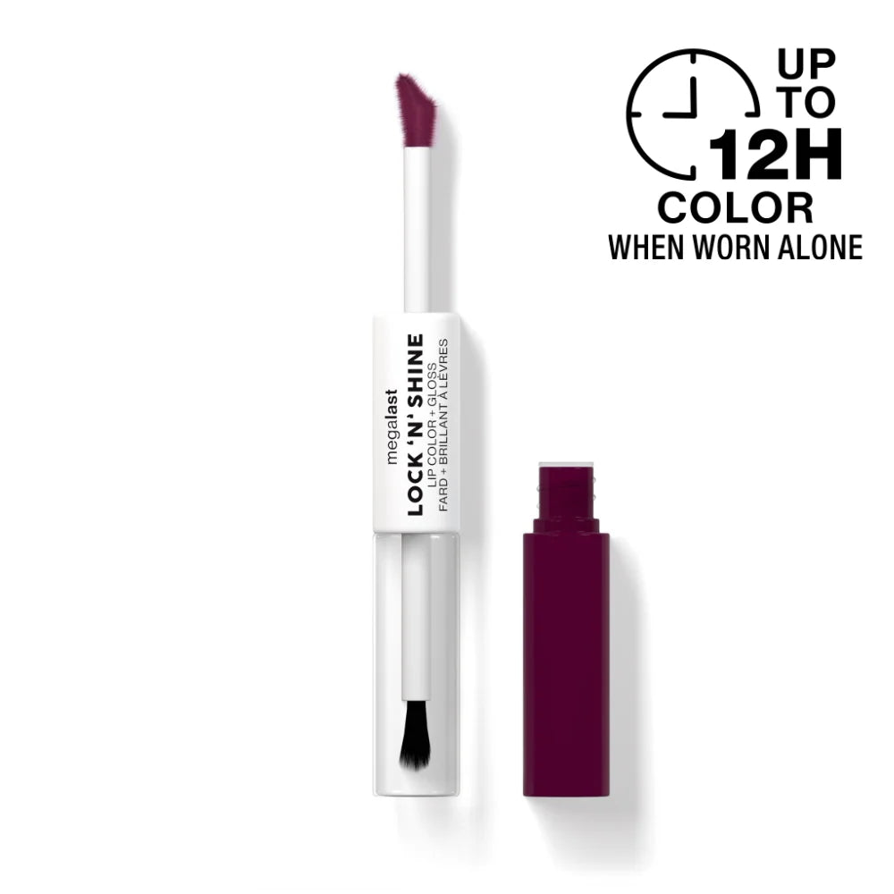 Megalast Lock 'N' Shine Lip Color + Gloss | Dark Wisteria